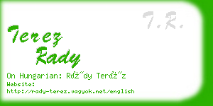 terez rady business card